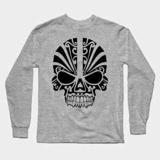 Tribal - Skull Design Long Sleeve T-Shirt